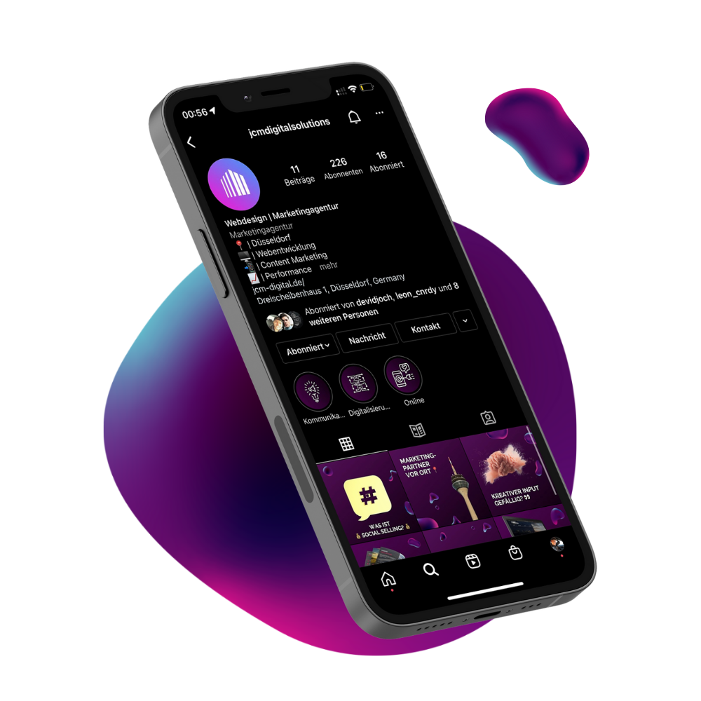 PTG Bubble mit iPhone und PTG Instagram drauf